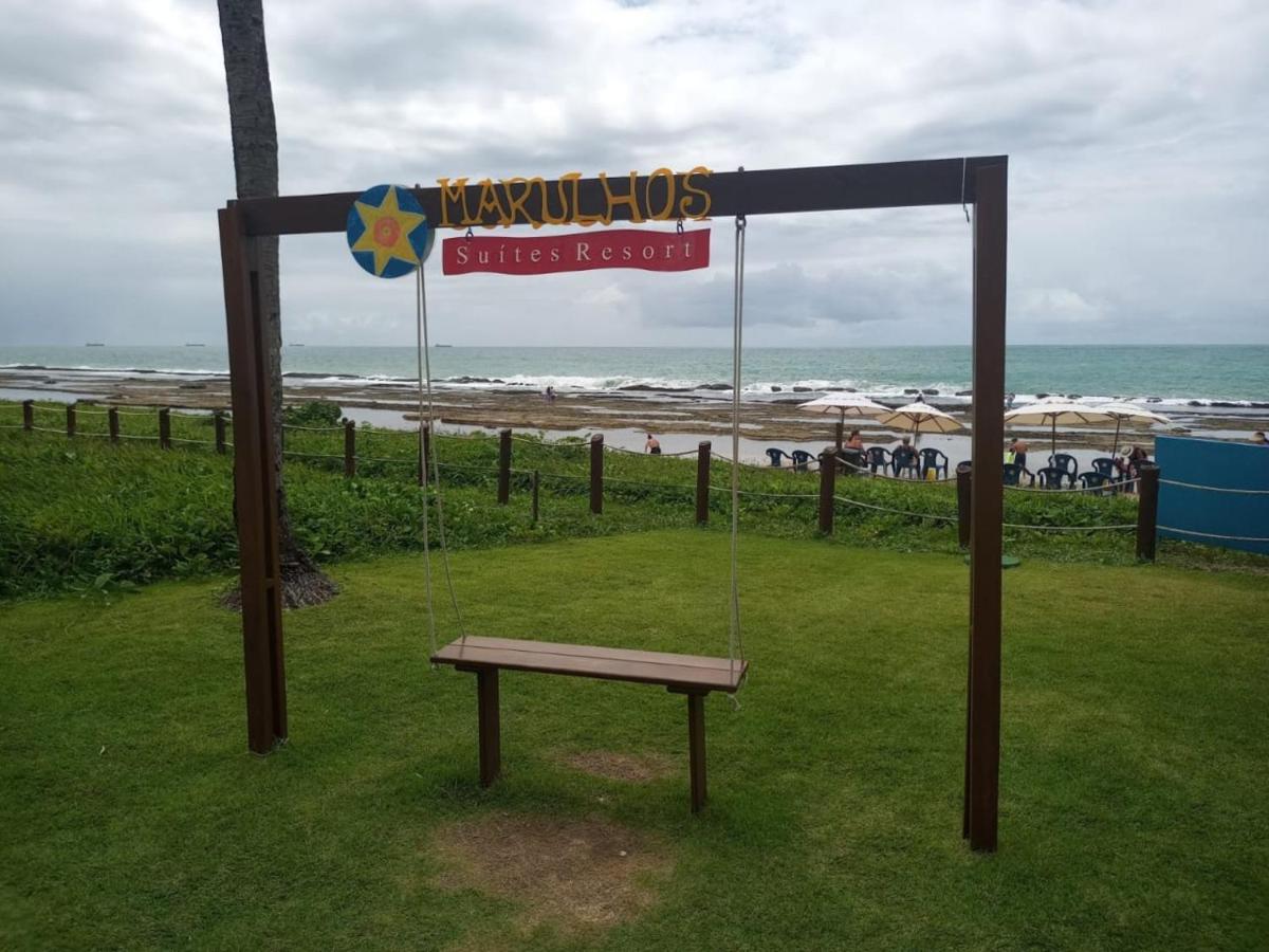 Estudio Marulhos, Varanda Com Vista De Mar E Parque Aquatico, A Beira-Mar Mar De Muro Alto, Com Wi-Fi, Restaurante, Estacionamento E A 10' De Pôrto das Galinhas Buitenkant foto